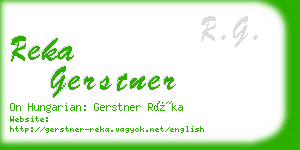 reka gerstner business card